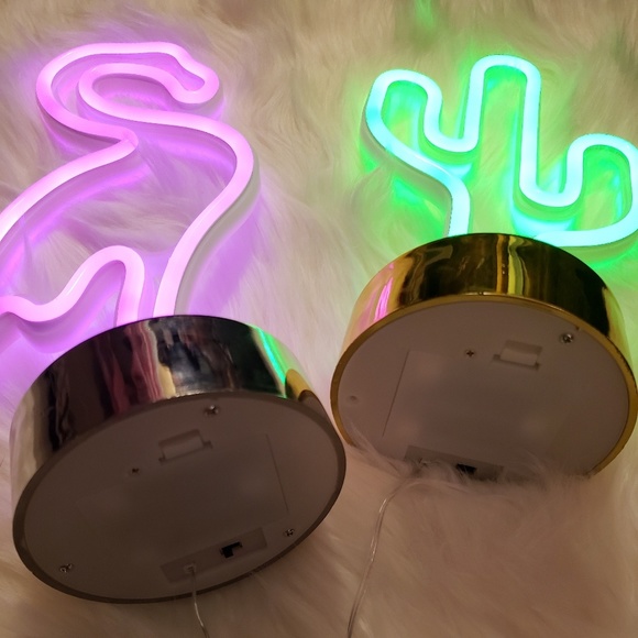 Flamingo & Cactus Neon Light - Picture 4 of 7